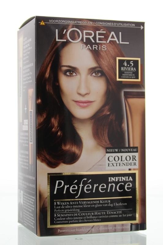 Loreal Preference 4.5 riviera mahonie midden bruin (1 Set) Top Merken Winkel